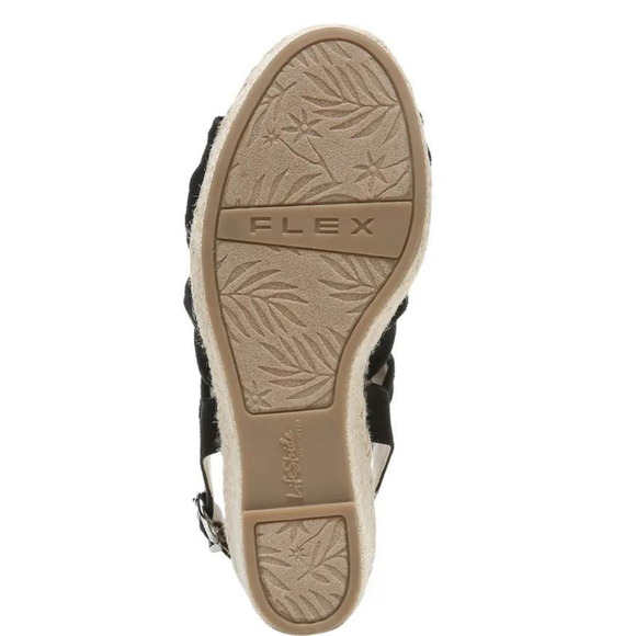 LIFESTRIDE WEDGE SANDAL TALENT SLINGBACK OPEN TOE CREAM ROPE HEEL ESPADRILLE NEW - Picture 5 of 5